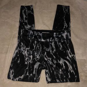 Black Marble forever 21 Leggings.